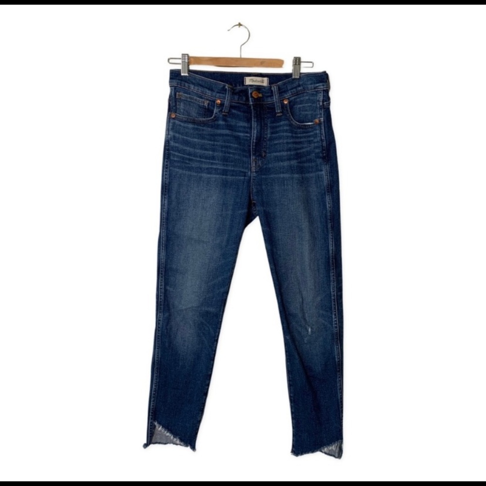Madewell 10 inch High Rise Skinny Jeans w/ Raw Hem
